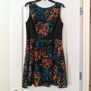 Kensie Multicolored Fit and Flare Dress